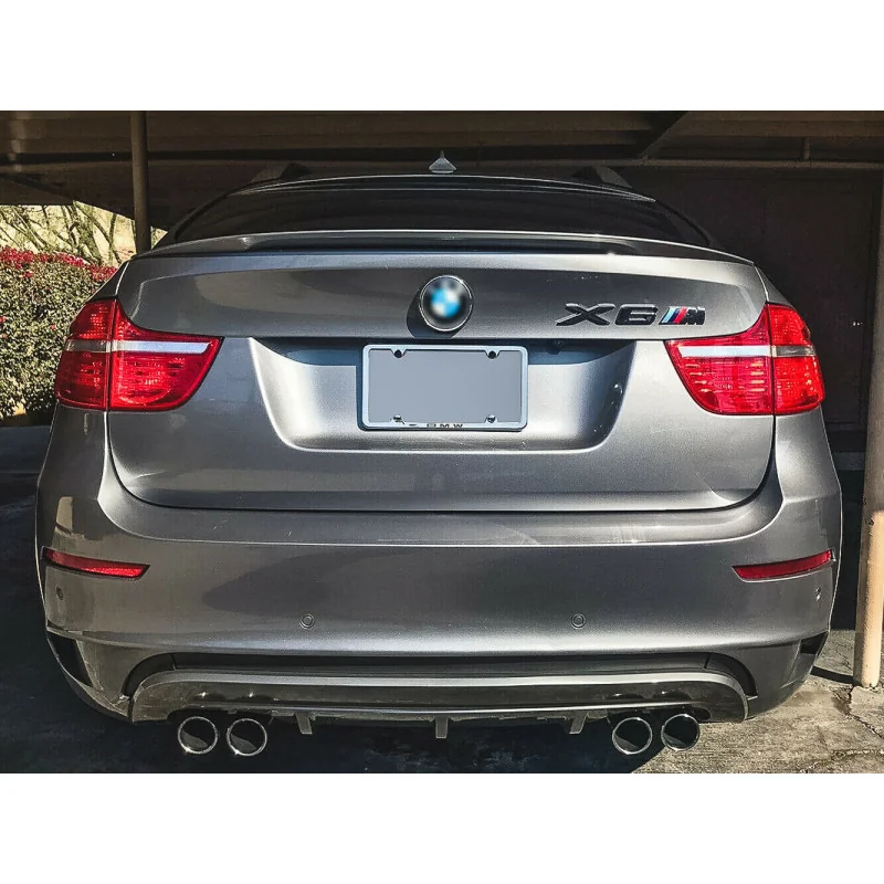 Aileron Arrière Pour BMW X6 E71 (2008-2014) - ABS Noir Brillant - Collage Double Face Inclus - Spoiler Design