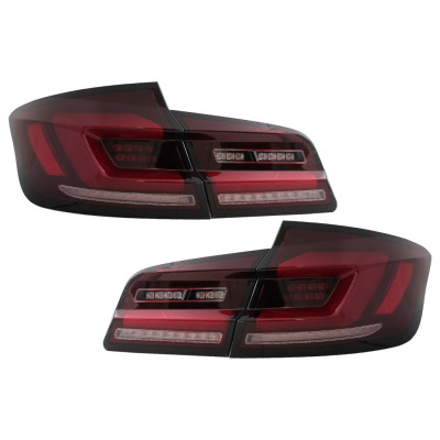 Pilotos traseros Full Led BMW Serie 5 F10 Secuenciales Ahumado Rojo