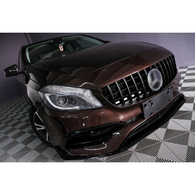 Parrilla frontal Mercedes Clase A W176 Facelift tipo Panamericana Negra