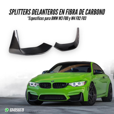 Splitters delanteros Carbono Bmw M4 F82 F83 M3 F80