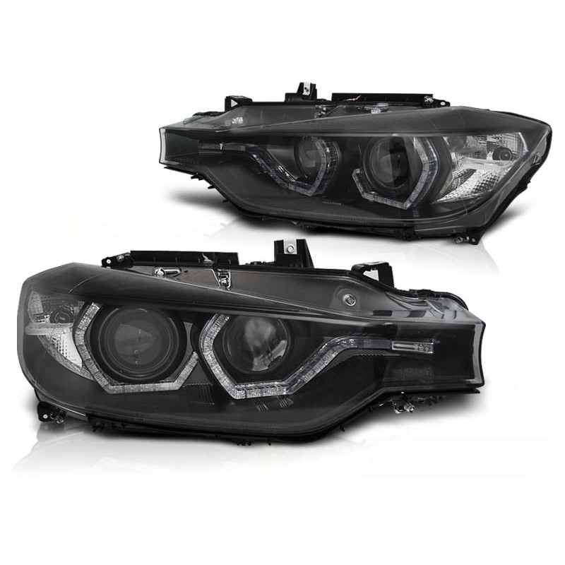 exposición Cadena módulo Faros Angel Eyes Led DRL BMW Serie 3 F30 F31