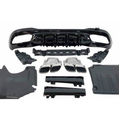 Difusor trasero Mercedes Clase C W206 Look C63 AMG