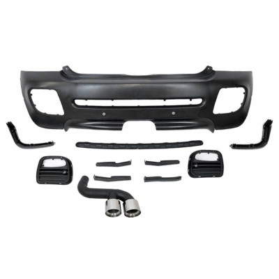 Paragolpes trasero Mini Cooper S R56 2006-2013 Look JCW con Escape