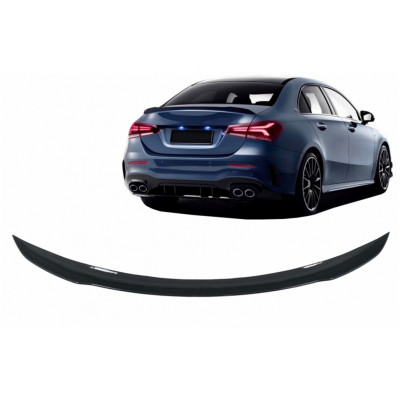 Aleron spoiler trasero Mercedes V177 Clase A Sedan Negro brillo