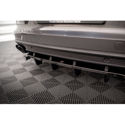 Añadido difusor trasero para Porsche Panamera E-Hybrid 971 Negro Brillo