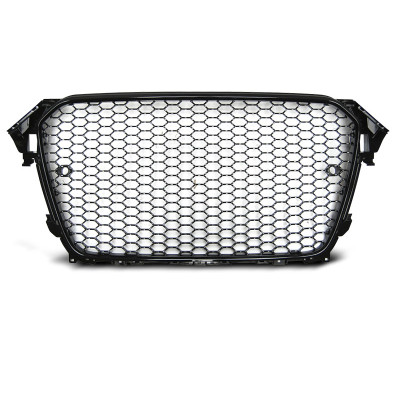 Parrilla para Audi A4 B8 2012-2016 look RS4 Negro Brillo