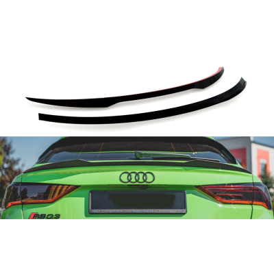 Aleron spoiler trasero Audi Q3 Sportback Sline Negro Brillo