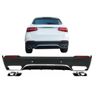 Difusor trasero para Mercedes GLC X253 SUV look 63 AMG