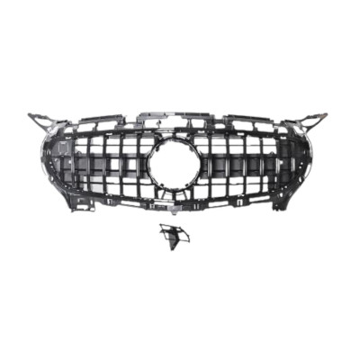 Parrilla delantera para Mercedes AMG GT 2014-2016 look GTR Panamericana Negra Brillo