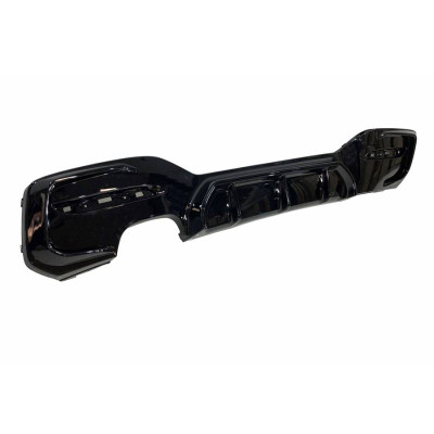 Difusor trasero BMW Serie 1 F20 F21 LCI 2015-2020 Look M Competition Negro Brillo Salida Izquierda