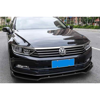 Añadido delantero Volkswagen Passat B8 3G 2015-2018 Negro Brillo