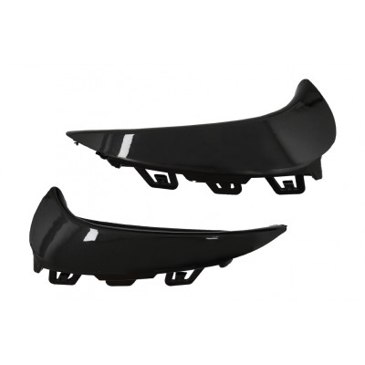Aletines de paragolpes trasero para Mercedes GLA H247 +2020 Negro Brillo