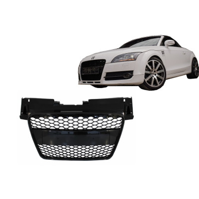 Rejilla delantera para Audi TT 8J Look RS Negro Brillo