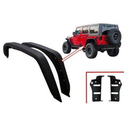 Guardabarros Aletines traseros para Jeep Wrangler y Rubicon JK 2007-2017