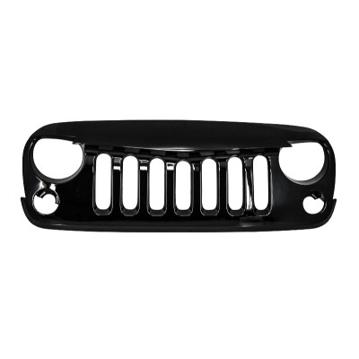 Rejilla central para JEEP Wrangler / Rubicon JK 2007-2017 Look Angry Bird Negro Brillo
