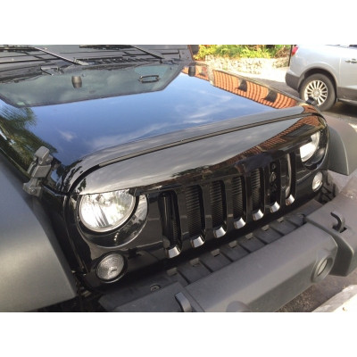 Rejilla central para JEEP Wrangler / Rubicon JK 2007-2017 Look Angry Bird Negro Brillo