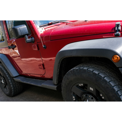 Estribos laterales para Jeep Wrangler Rubicon JK 2007-2017 2 Puertas