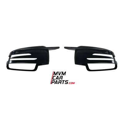 Carcasas de espejo retrovisor Sport Look para Mercedes en Negro Brillo