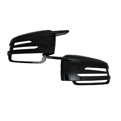 Carcasas de espejo retrovisor Sport Look para Mercedes en Negro Brillo