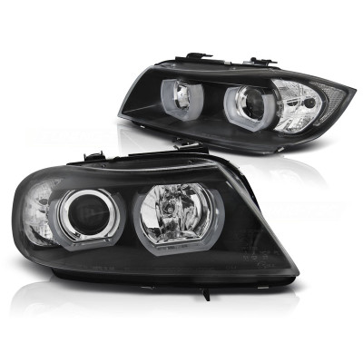 Faros BMW Serie 3 E90 E91 Angel eyes Led Halógenos