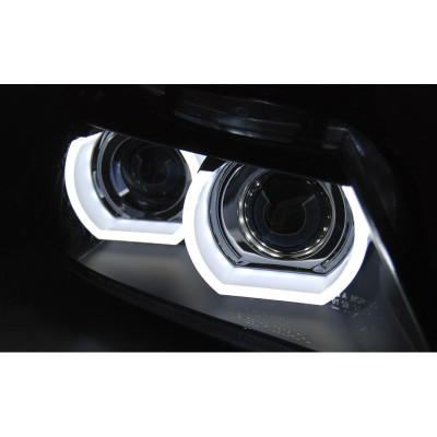 Faros BMW Serie 3 E90 E91 Angel eyes Led Halógenos