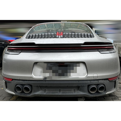 Aleron trasero Porsche 911 Carrera 992 Negro Brillo