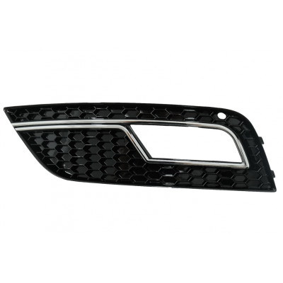 Rejillas antinieblas para Audi A4 B8 2012-2016 look RS4 Cromada y Negra