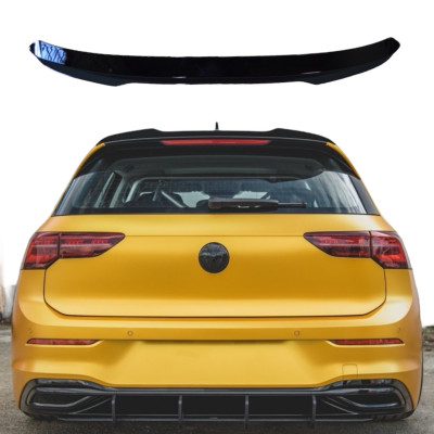 Aleron spoiler trasero para VW Golf 8 Estandar Hatchback Negro Brillo