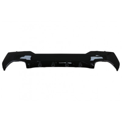 Difusor trasero BMW Serie 4 G22 G23 Look M440i Salidas Cromadas