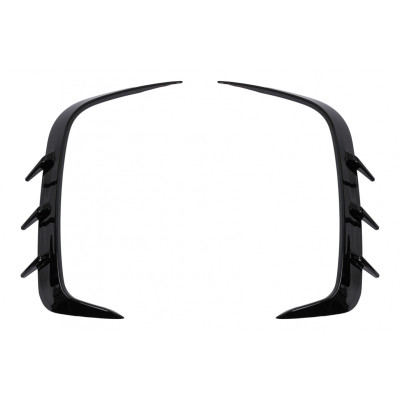 Aletines paragolpes trasero Pack M BMW Serie 4 G22 Coupe G23 Cabrio Negro Brillo