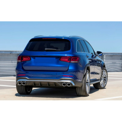 Difusor trasero para Mercedes GLC SUV X253 Facelift +2020 look GLC43 AMG