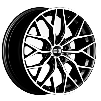 Juego de 4 Llantas 18 Elite Wheels VIPER-X Black Polish EW22