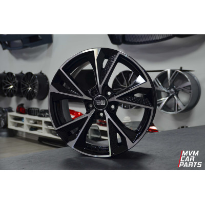 Juego de 4 Llantas 18 Elite Wheels EW15 Luster Black Polish