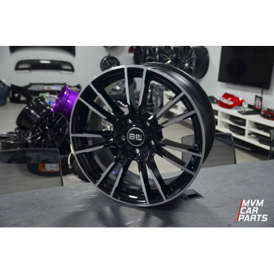 Juego de 4 Llantas 18 Elite Wheels EW01 Stargaze Black Polish EW01