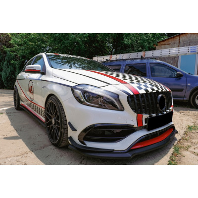 Parrilla frontal Mercedes Clase A W176 Facelift tipo Panamericana Negra