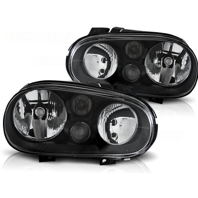 Faros Negros para Volkswagen Golf 4 IV