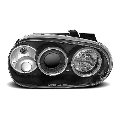 Faros Angel Eyes Negros Volkswagen Golf 4