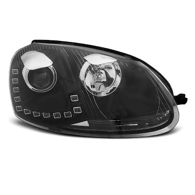 Faros DRL Led Negros para Volkswagen Golf V MK5