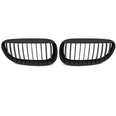 Rejilla frontal BMW Serie 6 E63 E64 2002-2010 Negra Mate