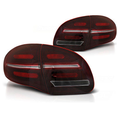Pilotos traseros Porsche Cayenne 10-15 Led Dinamico Cristal Rojo Ahumado Claro