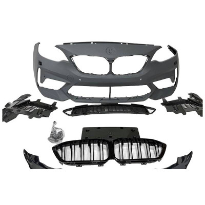 Paragolpes delantero BMW Serie 2 F22 F23 Look M2C con Lip delantero