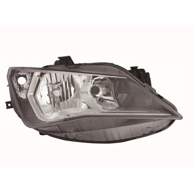 Faro delantero derecho Seat Ibiza IV 2012-2017 Halogeno Fondo Cromado