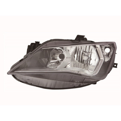 Faro delantero izquierdo Seat Ibiza IV 2012-2017 Halogeno Fondo Cromado