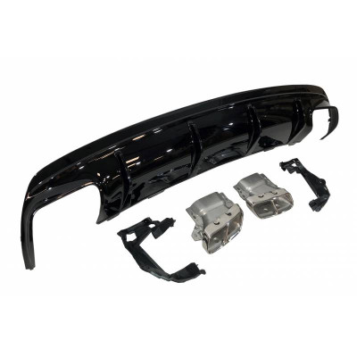 Difusor Trasero Mercedes CLA W117 Look CLA45 AMG