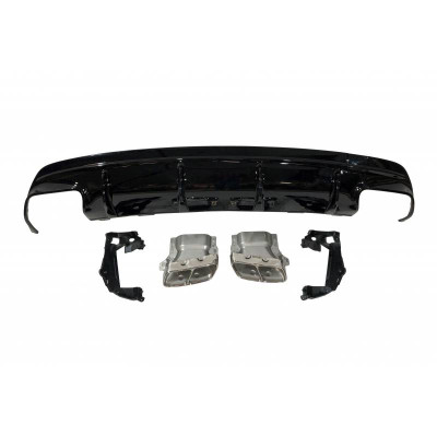 Difusor Trasero Mercedes CLA W117 Look CLA45 AMG