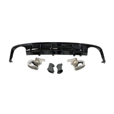 Difusor trasero Audi A6 C8 Sedan / Avant Look RS6 con Paragolpes Sline
