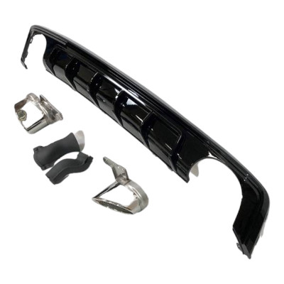 Difusor trasero Audi A6 C8 Sedan / Avant Look RS6 con Paragolpes Sline