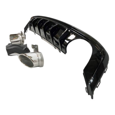 Difusor trasero Audi A6 C8 Sedan / Avant Look RS6 con Paragolpes Sline