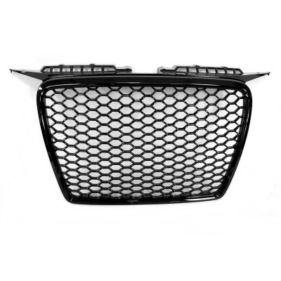 Rejilla delantera para Audi A3 8P tipo RS3 Negra Brillo