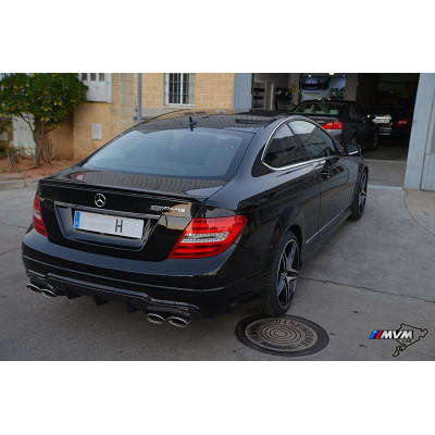 Aleron Mercedes Clase C W204 Coupe tipo C63 AMG Negro Brillo